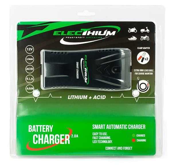 Chargeur Batterie Moto et Scooter - Pour batterie Lithium & Acide vue 2