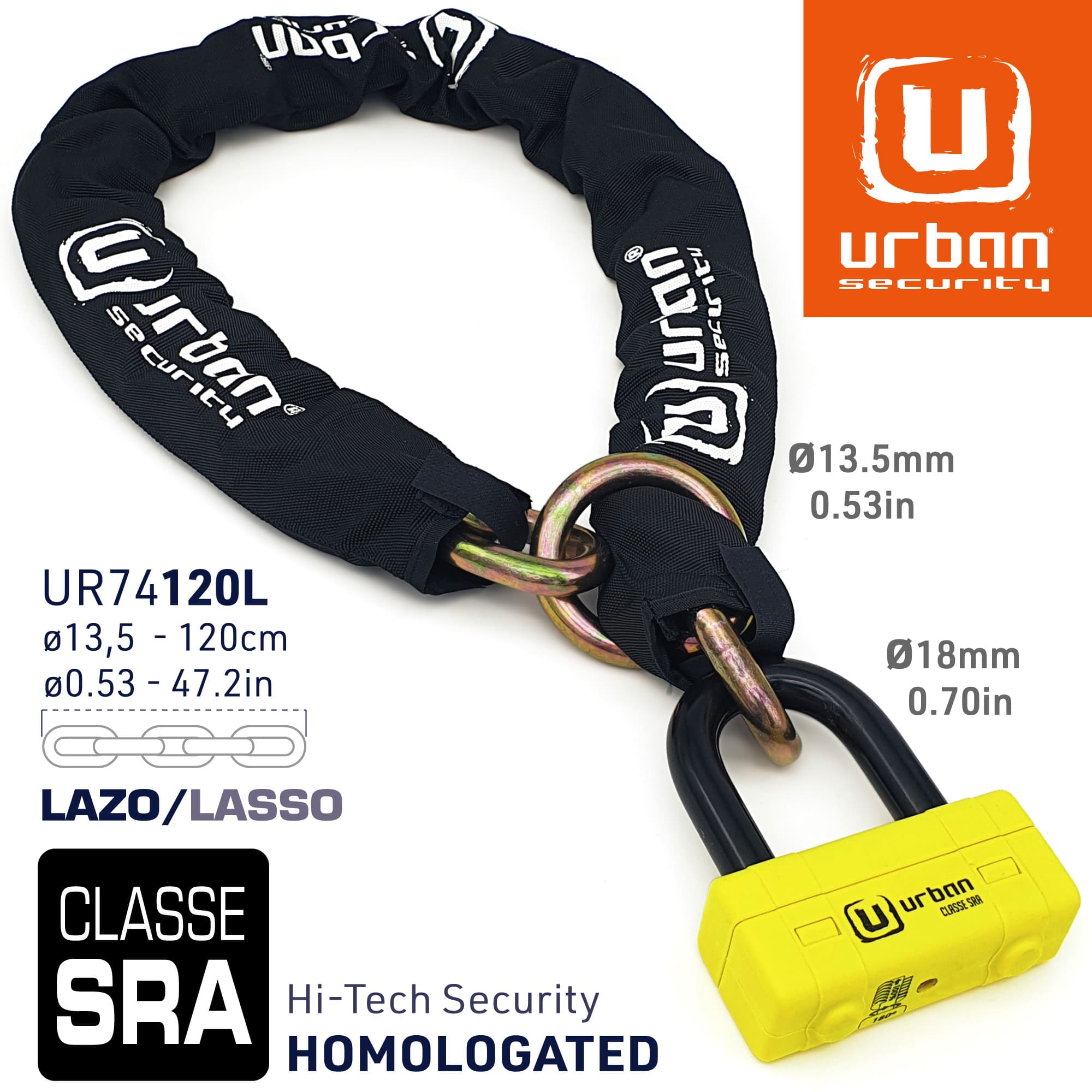 Mini U + Chaine SRA 120 cm vue 6
