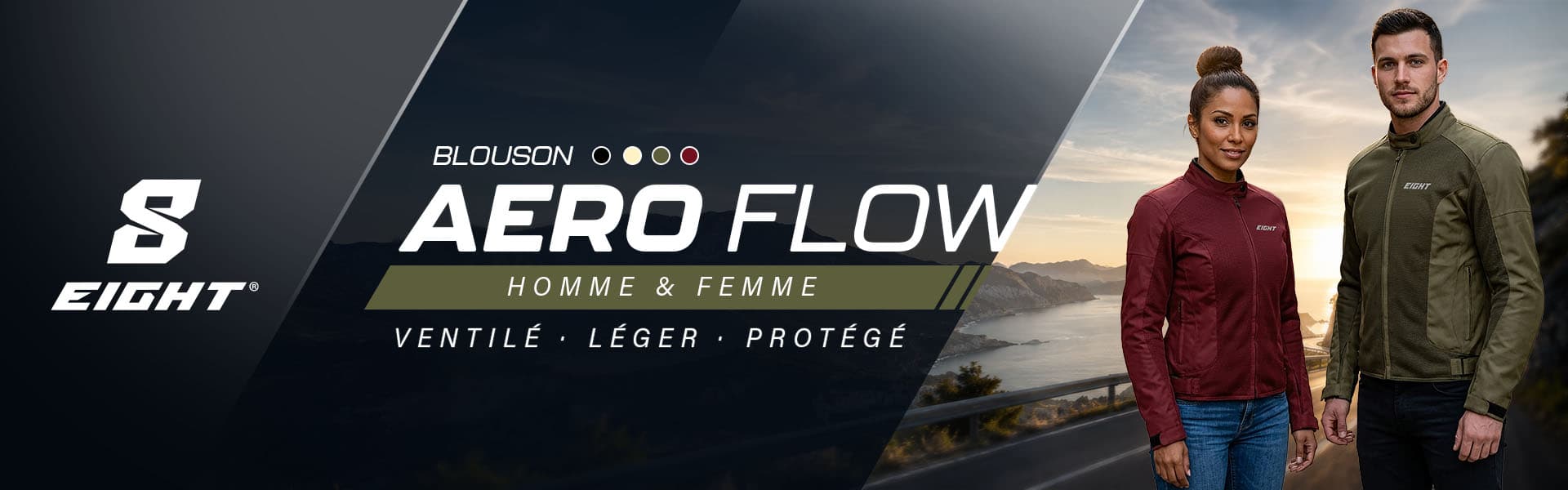Eight Aéro Flow — Blouson Homme & Femme